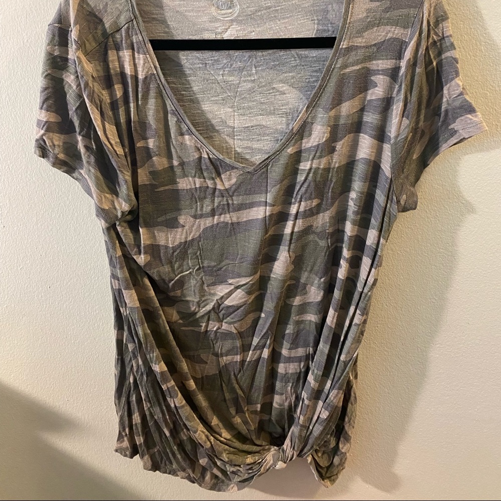 MAURICES Short Sleeve Camo Shirt